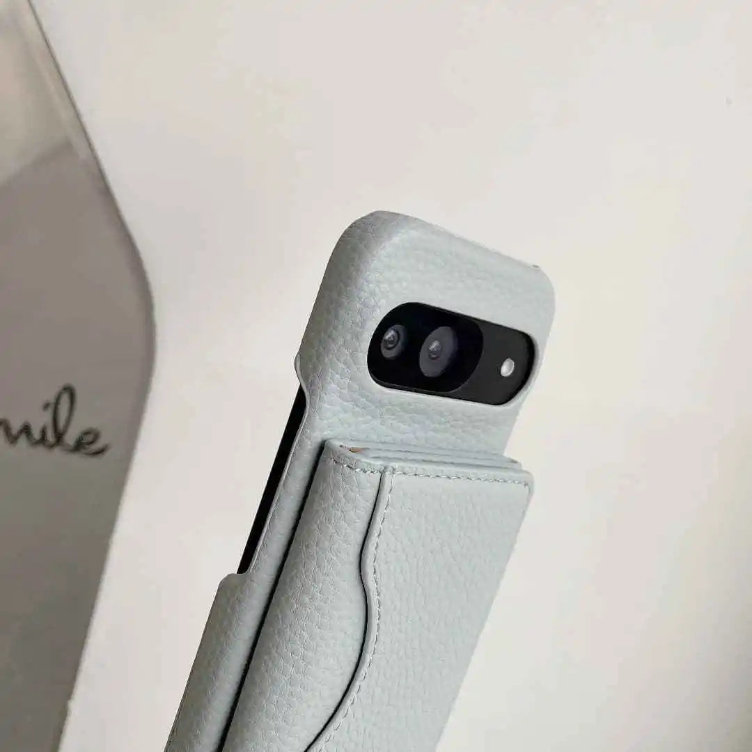 Google Pixel wallet case bundle arranged with crossbody strap and card holder