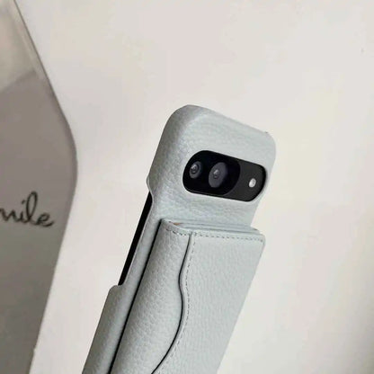 Google Pixel wallet case bundle arranged with crossbody strap and card holder