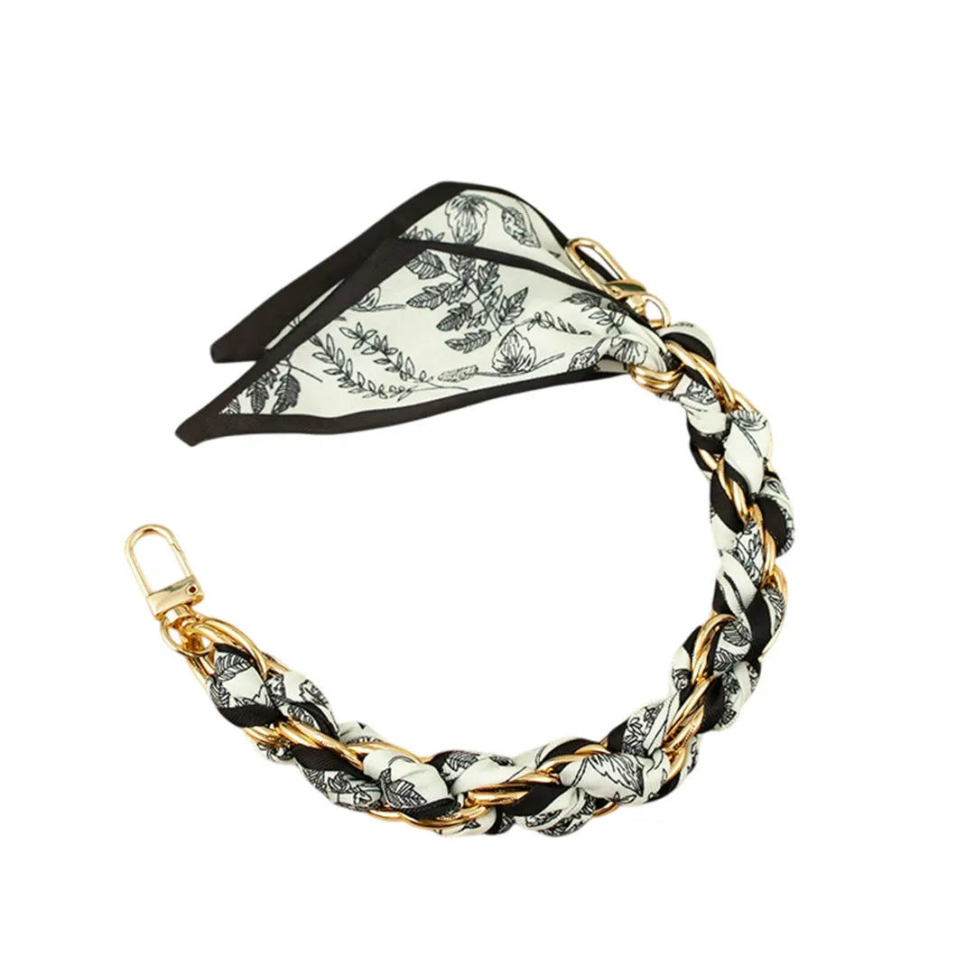 designer scalf chain phone wristlet
