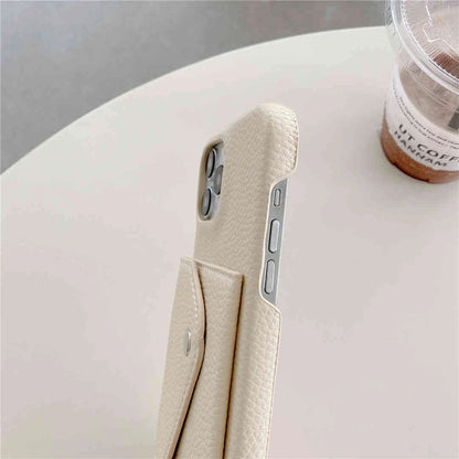 Phone case with textured design on a light surface