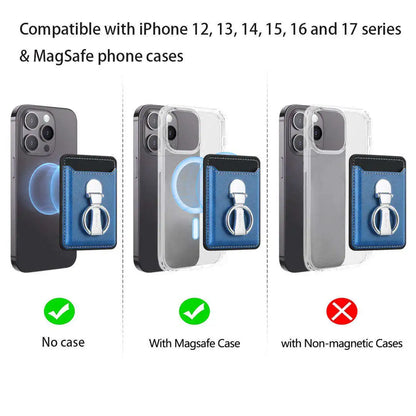 Compatibility chart for iPhone cases with MagSafe technology on a white background.