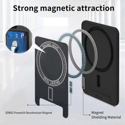 Magnet ring with strong magnetic attraction feature on a white background