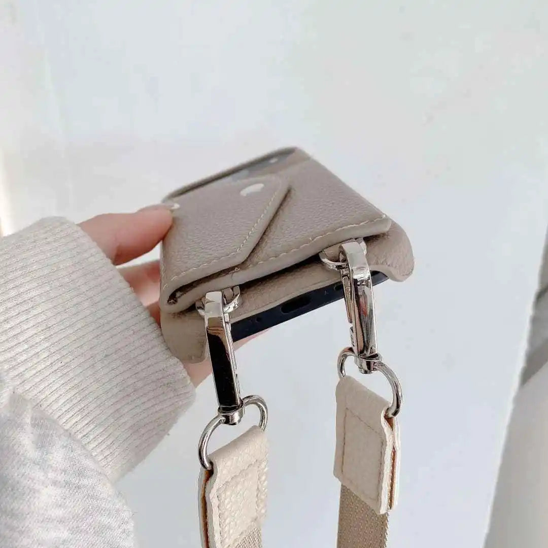 Google Pixel crossbody case and mini pouch color option display