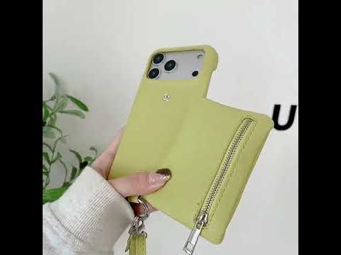 Snap-on Wallet Crossbody iPhone Case